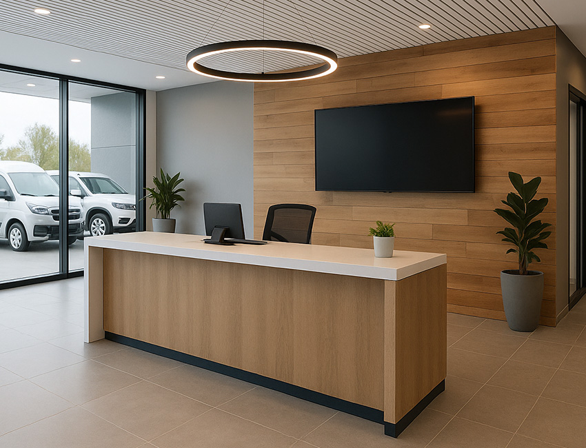 Dumbarton Vehicle Rental Services office interior